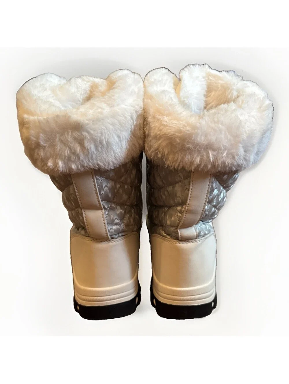 EUC Hobibear White Boots Women Size EU 40 US 8-1/2 to 9